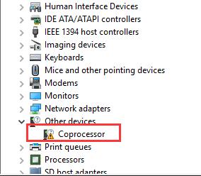 hp coprocessor driver windows 10